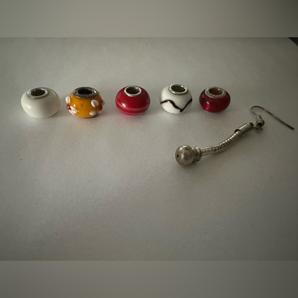 Pandora Charms Set & Single Earring Sterling Silver